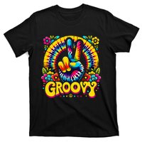 Tie Dye Groovy Peace Sign Hippie T-Shirt