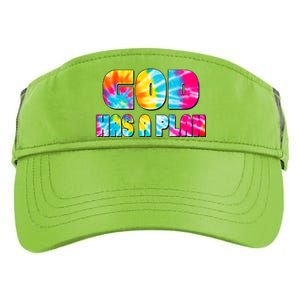 Tie Dye God Has A Plan Adult Drive Performance Visor