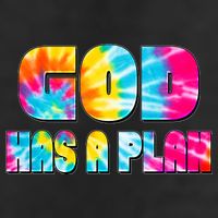 Tie Dye God Has A Plan 7 Panel Mesh Trucker Snapback Hat