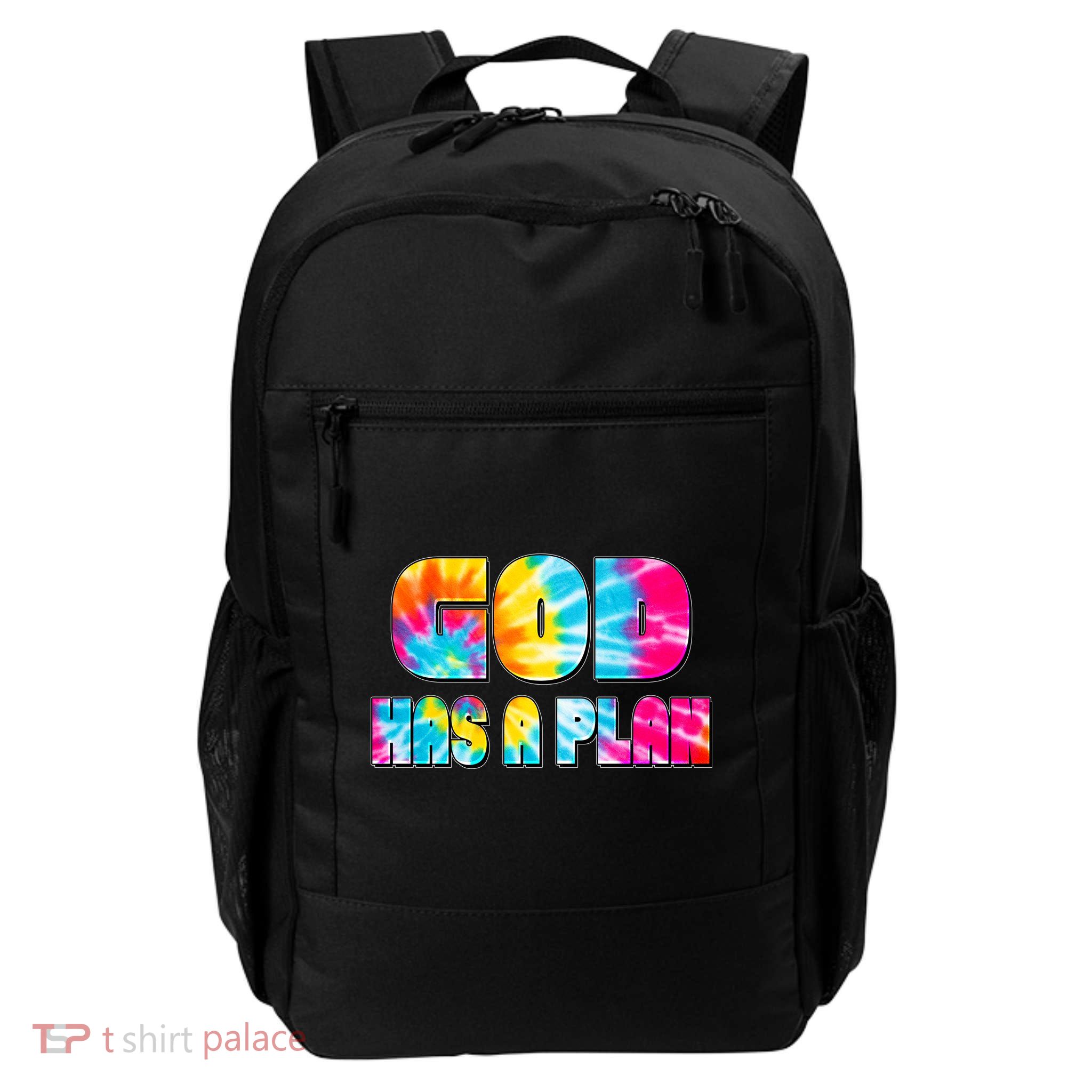 Tie Dye God Has A Plan Daily Commute Backpack