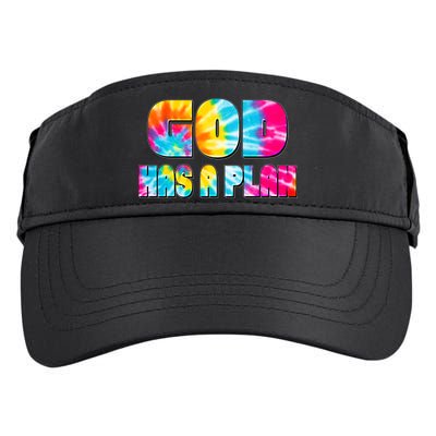 Tie Dye God Has A Plan Adult Drive Performance Visor