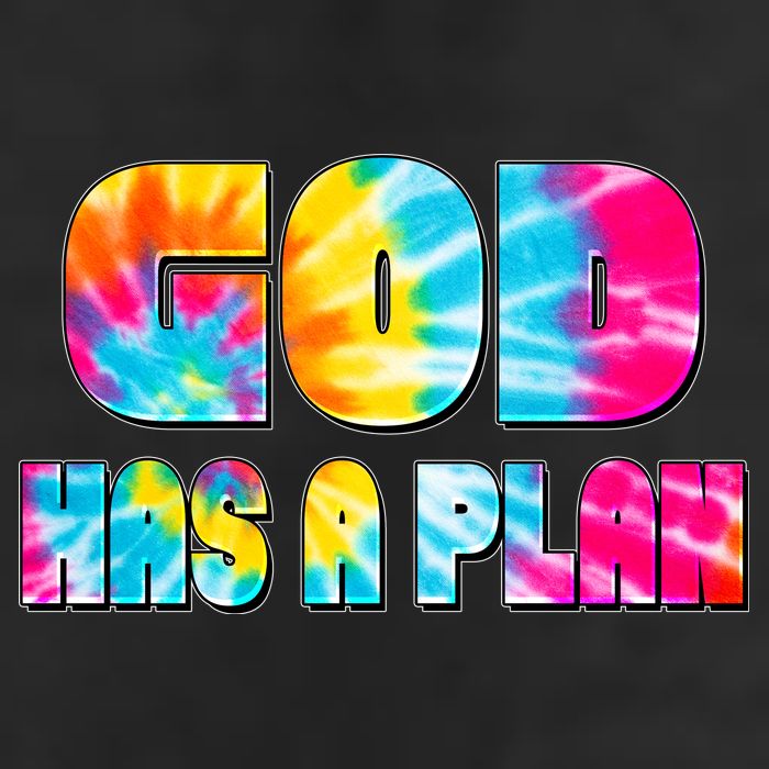 Tie Dye God Has A Plan Adult Drive Performance Visor