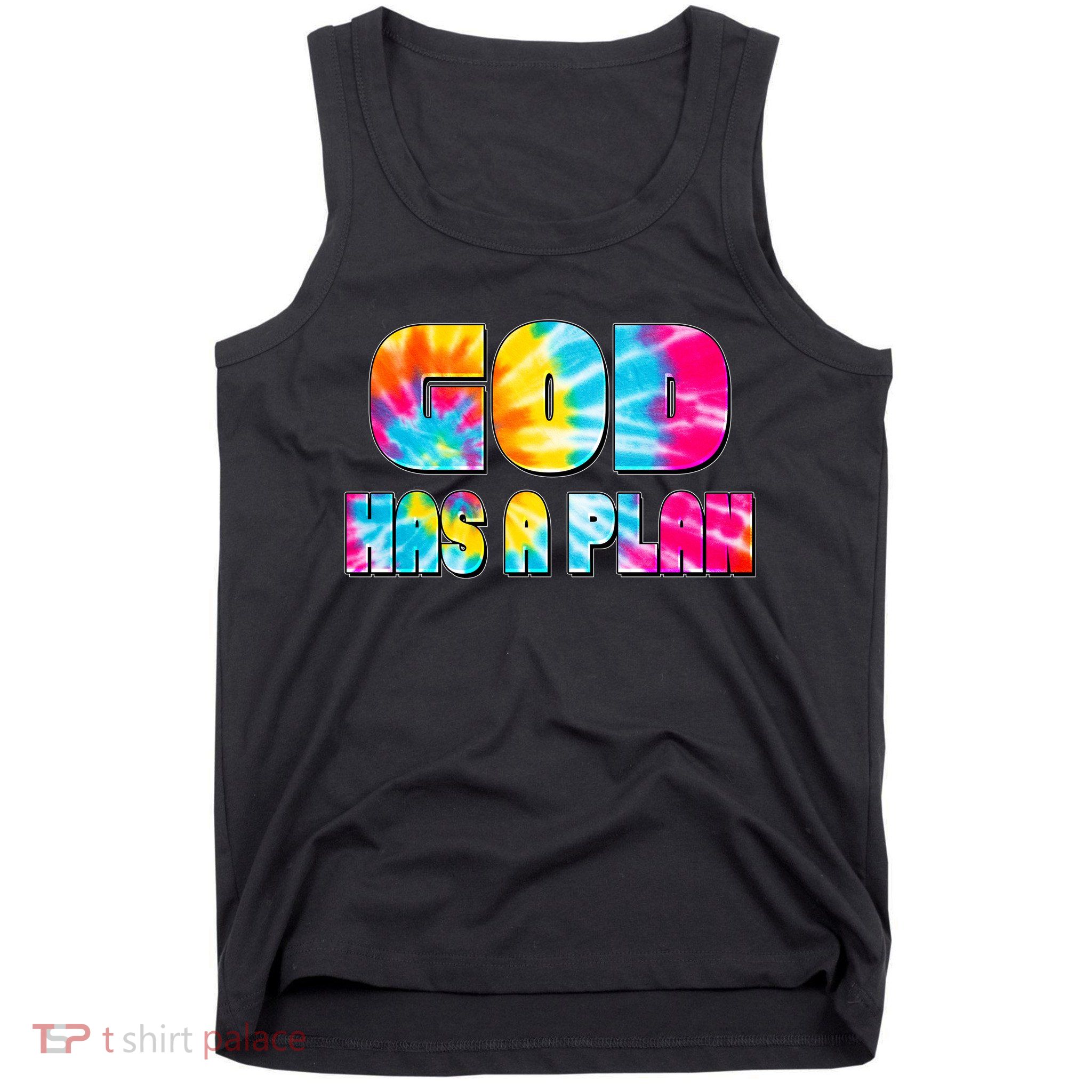 Tie Dye God Has A Plan Tank Top