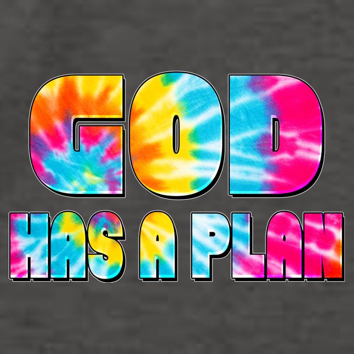 Tie Dye God Has A Plan Vector Backpack