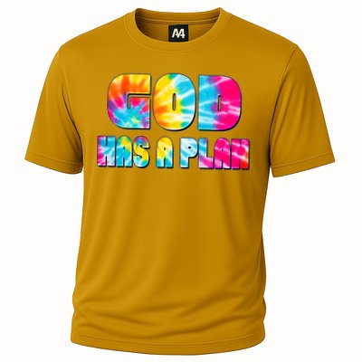 Tie Dye God Has A Plan Cooling Performance Crew T-Shirt