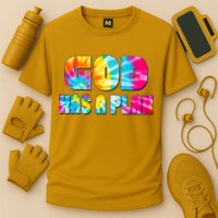 Tie Dye God Has A Plan Cooling Performance Crew T-Shirt
