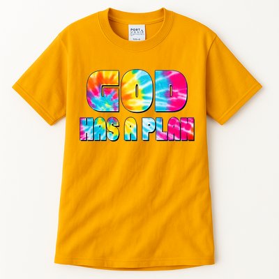 Tie Dye God Has A Plan Tall T-Shirt