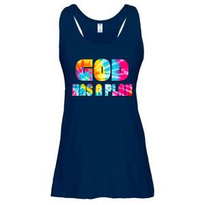 Tie Dye God Has A Plan Ladies Essential Flowy Tank