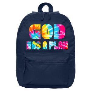 Tie Dye God Has A Plan 16 in Basic Backpack