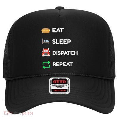 Truck Dispatcher Gift High Crown Mesh Back Trucker Hat