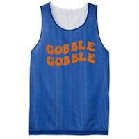 Thanksgiving Day Gobble Gobble Funny Turkey Trot Gift Mesh Reversible Basketball Jersey Tank