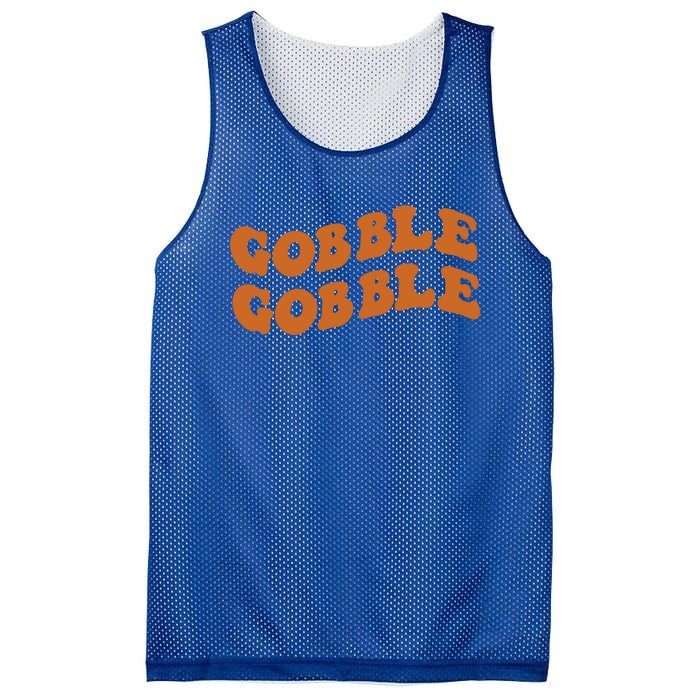 Thanksgiving Day Gobble Gobble Funny Turkey Trot Gift Mesh Reversible Basketball Jersey Tank