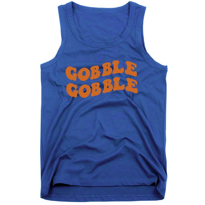 Thanksgiving Day Gobble Gobble Funny Turkey Trot Gift Tank Top