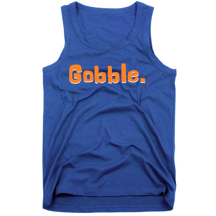 Thanksgiving Day Gobble Vintage Present Cute Gift Tank Top