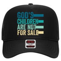 Trending Design Gods Children Are Not For Sale High Crown Mesh Back Trucker Hat