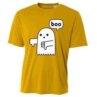 Thumbs Down Ghost Screaming Boo Disapproval Cooling Performance Crew T-Shirt