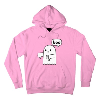 Thumbs Down Ghost Screaming Boo Disapproval Hoodie