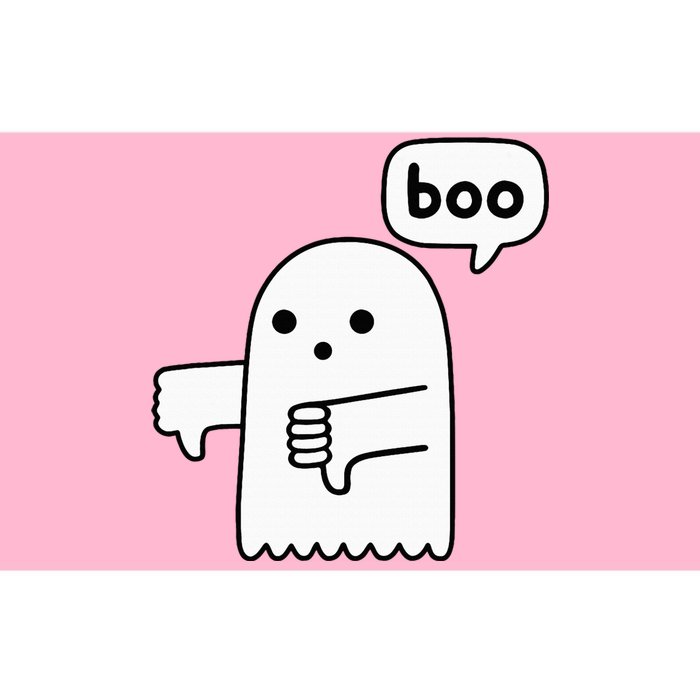 Thumbs Down Ghost Screaming Boo Disapproval Bumper Sticker