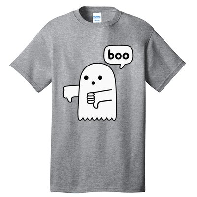 Thumbs Down Ghost Screaming Boo Disapproval Tall T-Shirt