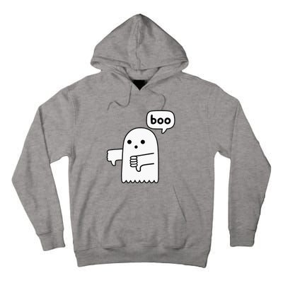 Thumbs Down Ghost Screaming Boo Disapproval Tall Hoodie