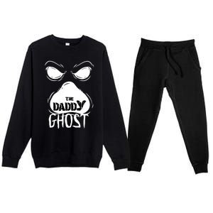 The Daddy Ghost Spooky Halloween Matching Family Costumes Meaningful Gift Premium Crewneck Sweatsuit Set