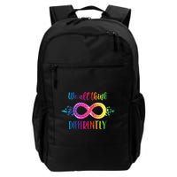 Think Differently Glass Infinity Symbol Autism Awareness Backpack