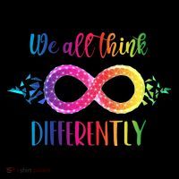 Think Differently Glass Infinity Symbol Autism Awareness 16 in Basic Backpack