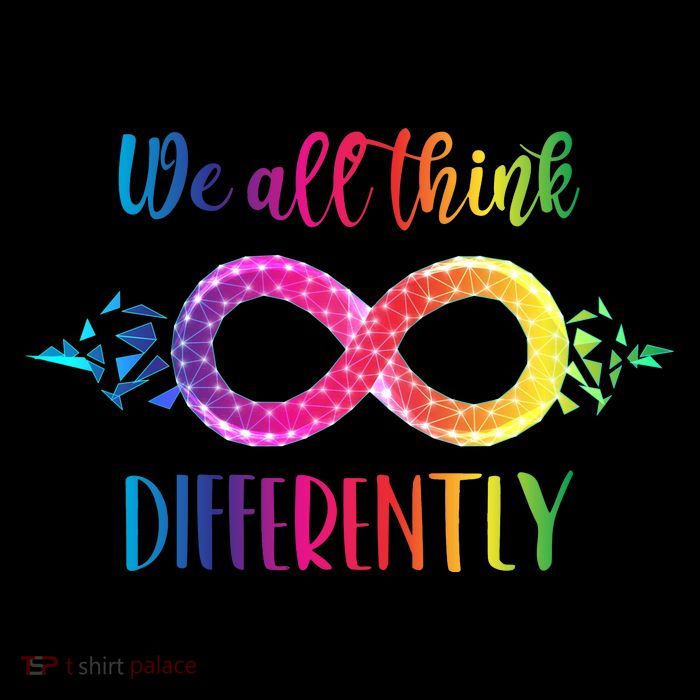 Think Differently Glass Infinity Symbol Autism Awareness 16 in Basic Backpack
