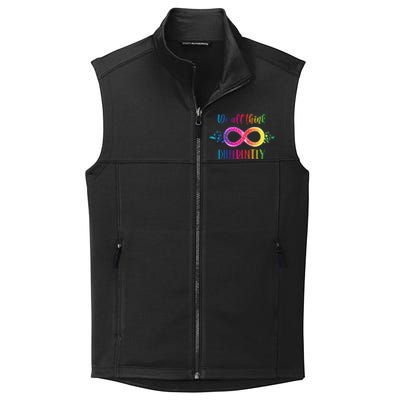 Think Differently Glass Infinity Symbol Autism Awareness Collective Smooth Fleece Vest