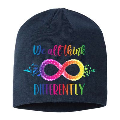 Think Differently Glass Infinity Symbol Autism Awareness Sustainable Beanie