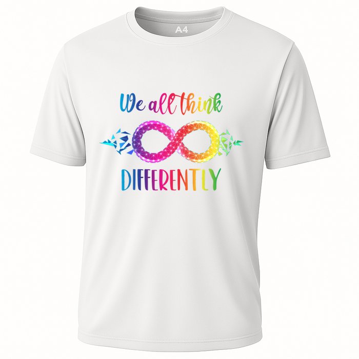 Think Differently Glass Infinity Symbol Autism Awareness Performance Shirt
