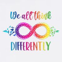 Think Differently Glass Infinity Symbol Autism Awareness Performance Shirt