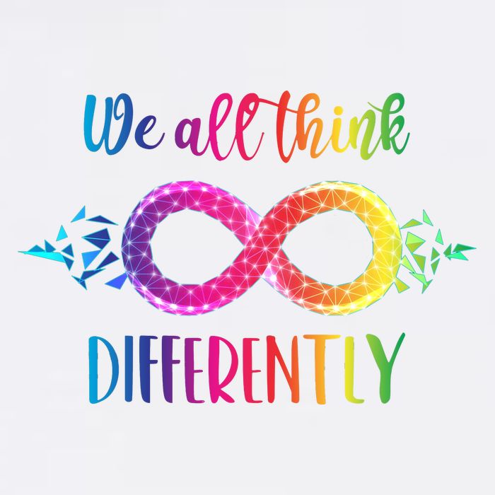 Think Differently Glass Infinity Symbol Autism Awareness Performance Shirt