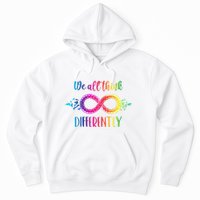Think Differently Glass Infinity Symbol Autism Awareness Hoodie