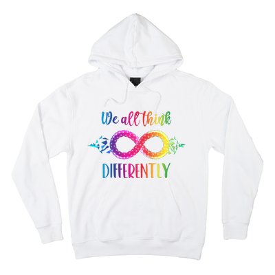 Think Differently Glass Infinity Symbol Autism Awareness Hoodie