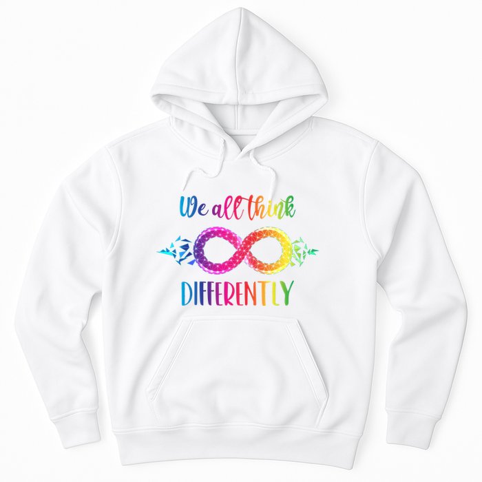 Think Differently Glass Infinity Symbol Autism Awareness Hoodie