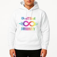 Think Differently Glass Infinity Symbol Autism Awareness Hoodie