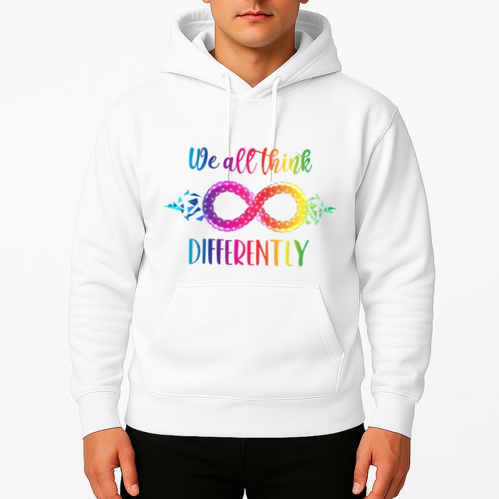 Think Differently Glass Infinity Symbol Autism Awareness Hoodie