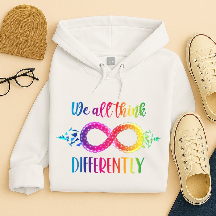 Think Differently Glass Infinity Symbol Autism Awareness Hoodie