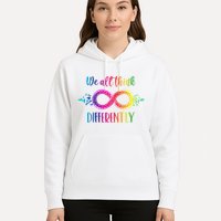 Think Differently Glass Infinity Symbol Autism Awareness Hoodie