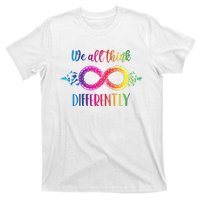 Think Differently Glass Infinity Symbol Autism Awareness T-Shirt