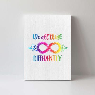 Think Differently Glass Infinity Symbol Autism Awareness Canvas