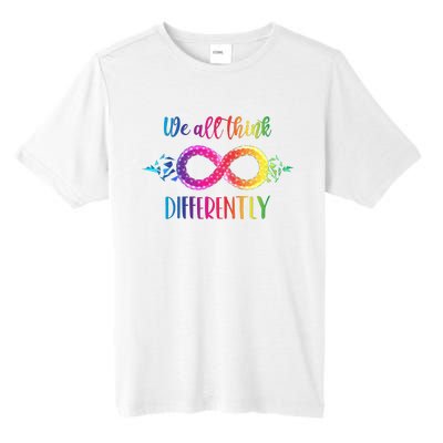 Think Differently Glass Infinity Symbol Autism Awareness Tall Fusion ChromaSoft Performance T-Shirt