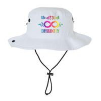 Think Differently Glass Infinity Symbol Autism Awareness Legacy Cool Fit Booney Bucket Hat