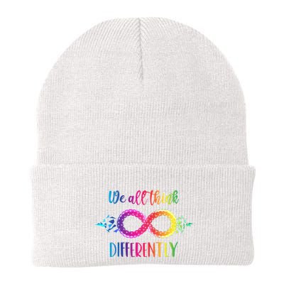 Think Differently Glass Infinity Symbol Autism Awareness Beanie