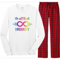 Think Differently Glass Infinity Symbol Autism Awareness Long Sleeve Pajama Set