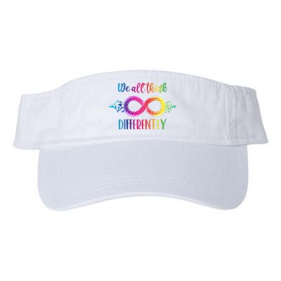 Think Differently Glass Infinity Symbol Autism Awareness Valucap Bio-Washed Visor