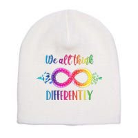 Think Differently Glass Infinity Symbol Autism Awareness Short Acrylic Beanie