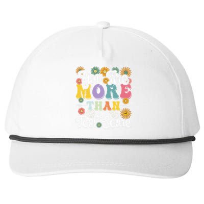 Test Day Groovy Teacher You Are More Than A Test Score Snapback Five-Panel Rope Hat