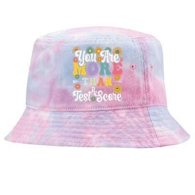 Test Day Groovy Teacher You Are More Than A Test Score Tie-Dyed Bucket Hat